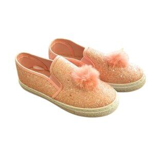 Komfor Me Pink Glitter Flats Sneakers